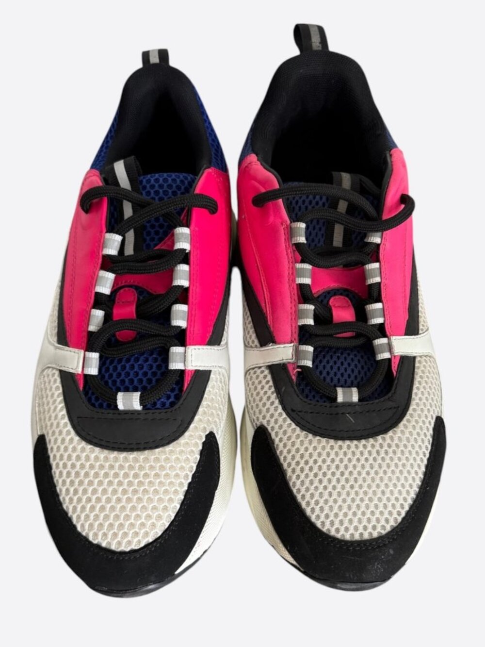 Dior White, Blue & Pink B22 Sneakers - Picture 2 of 8